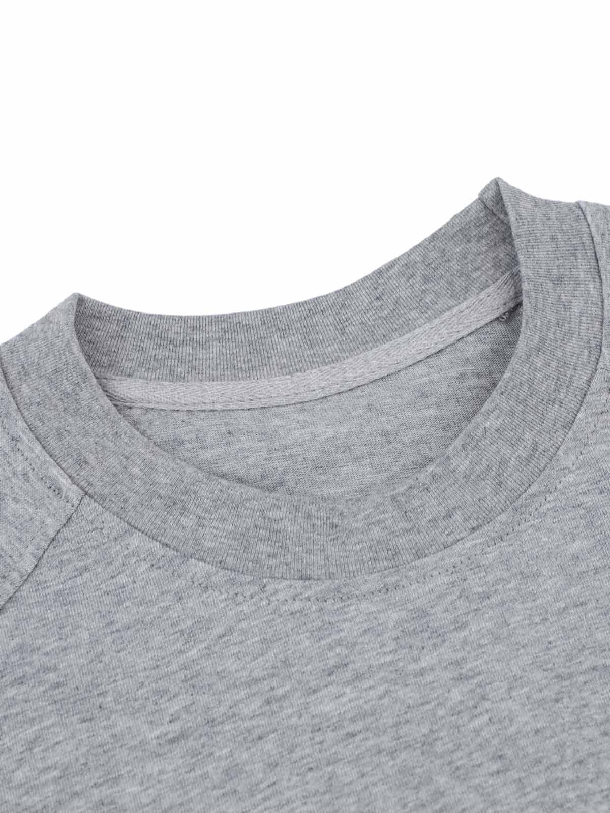 Retro Motorcycle Pleated Patch T-shirt