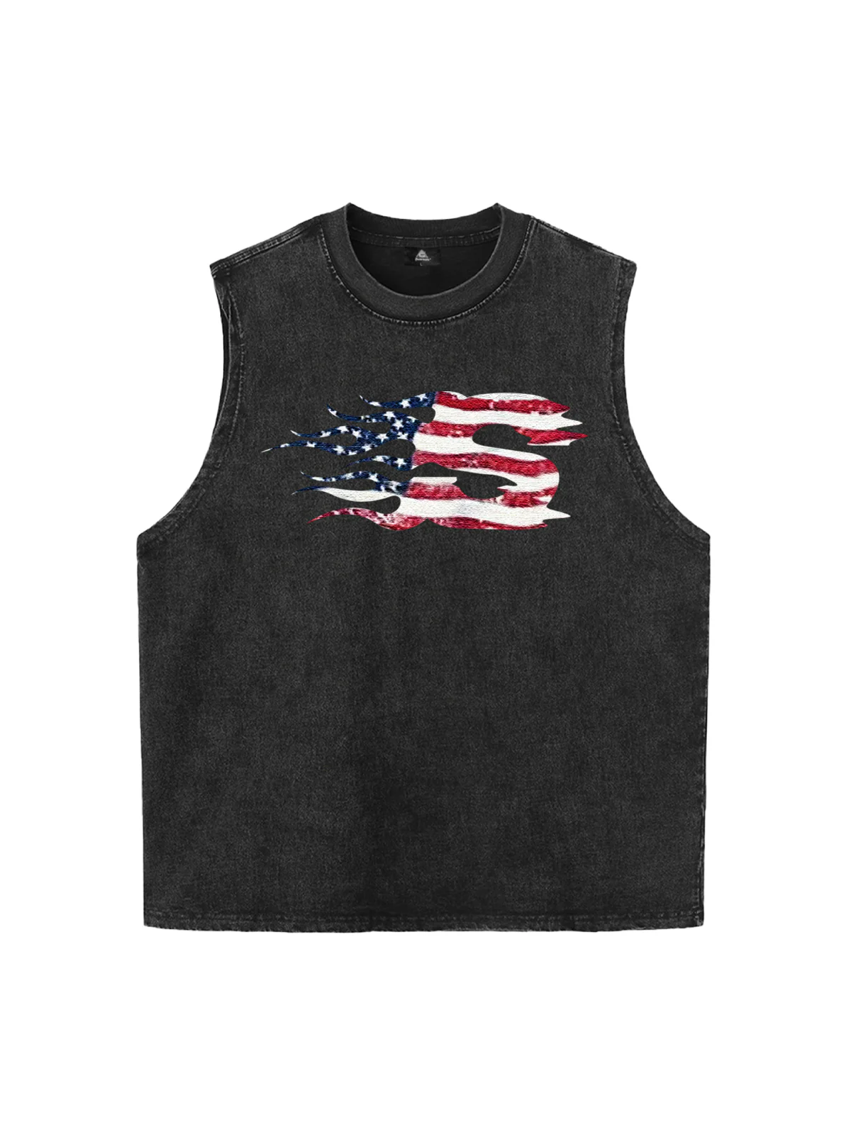 Original Patriotic Flame Graphic Tank Top