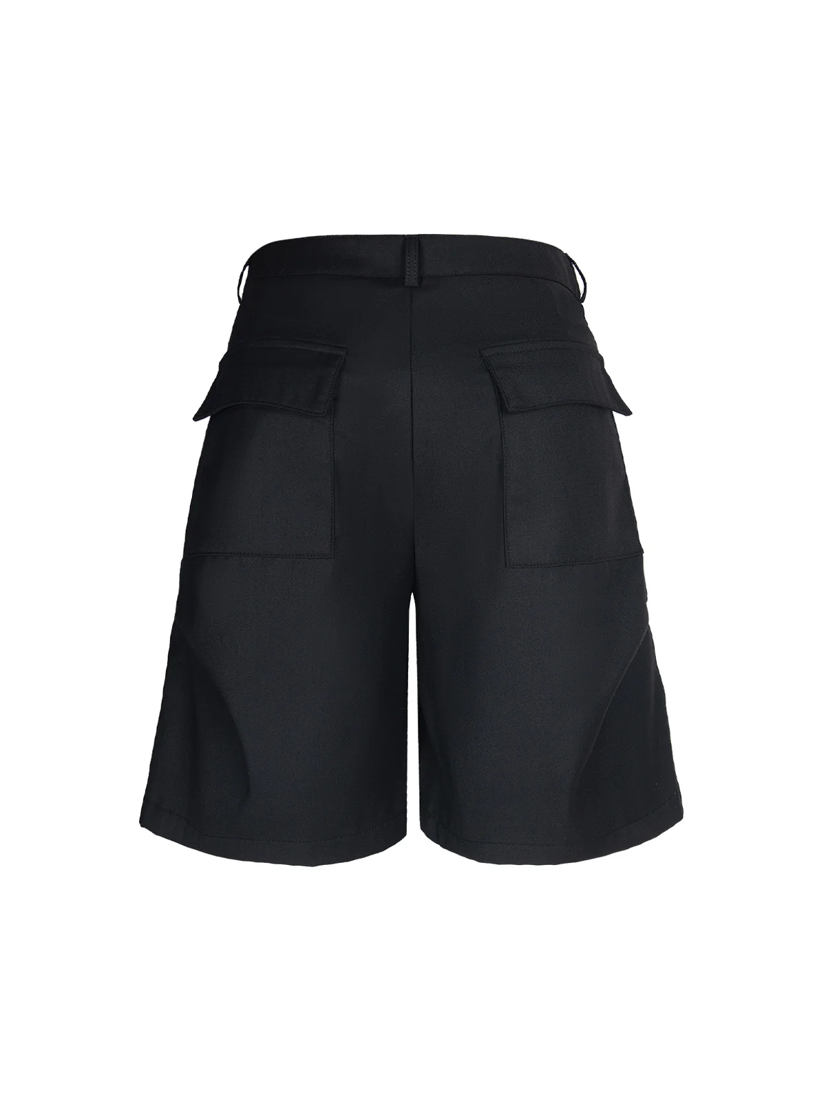 Street Retro Pleated Rivet Shorts