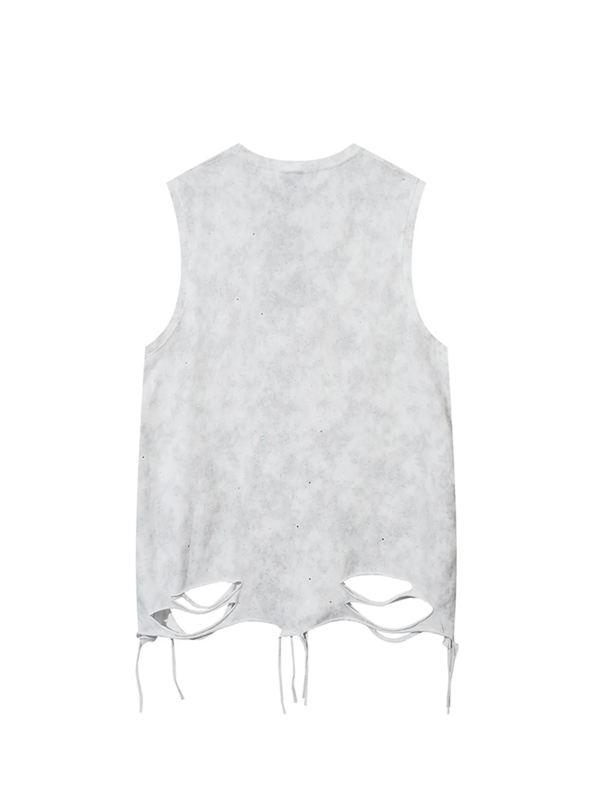 Street Chain Waistcoat Ripped Vest