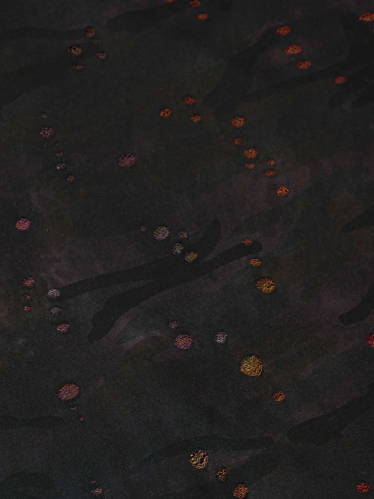 Thesupermade Washed Distressed Zipper Hooded Jacket