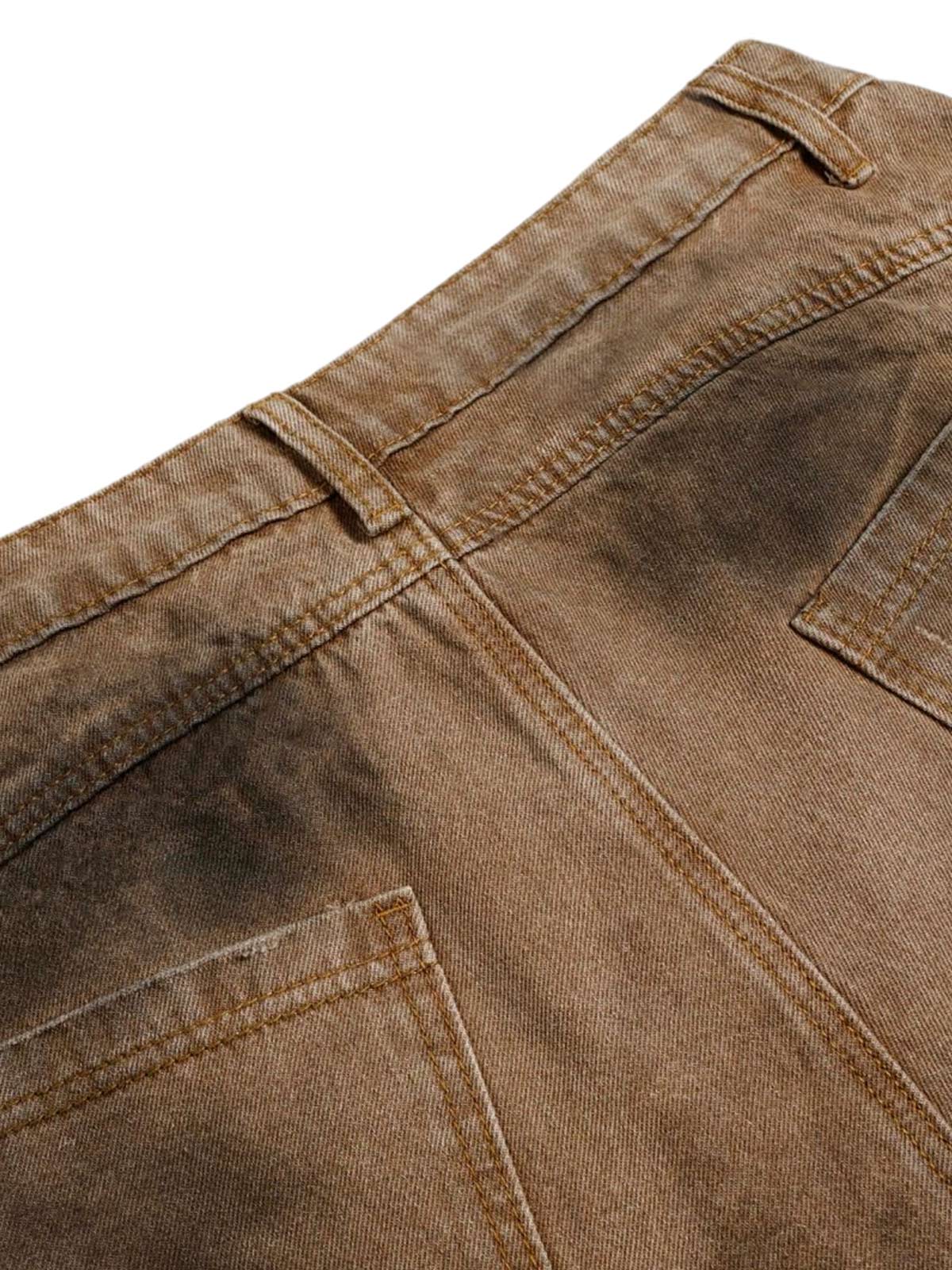 Street Ripped Dirty Dye Jeans