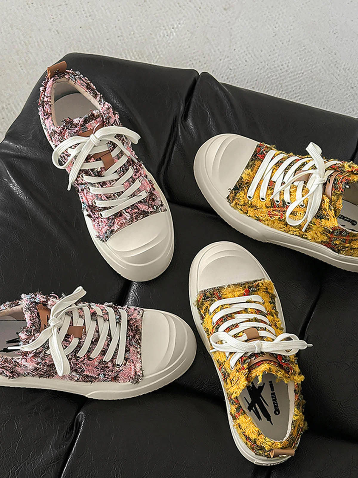 Retro Canvas Irregular Sneakers