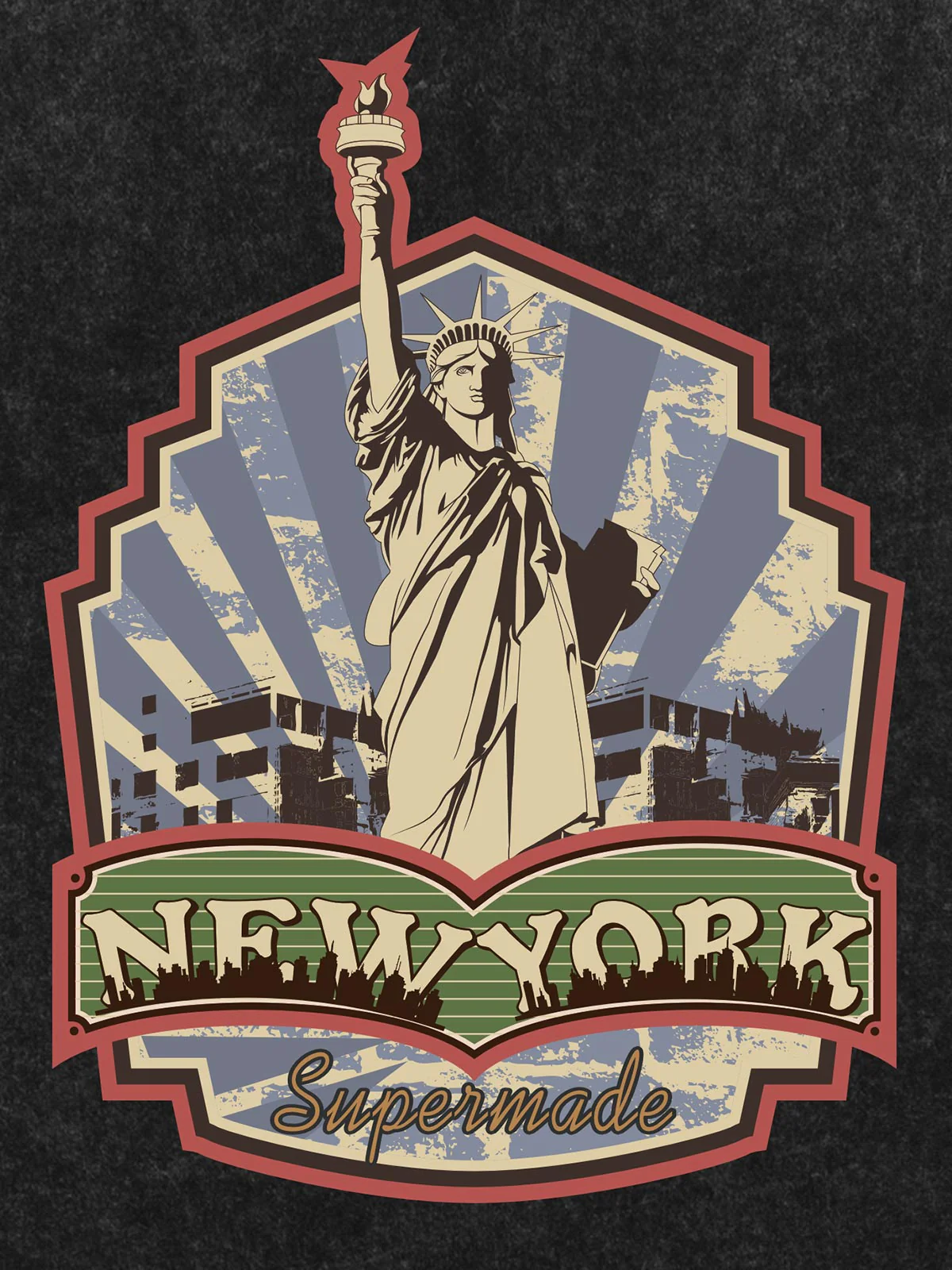 Orginal Street Statue of Liberty Independence Day T-shirt
