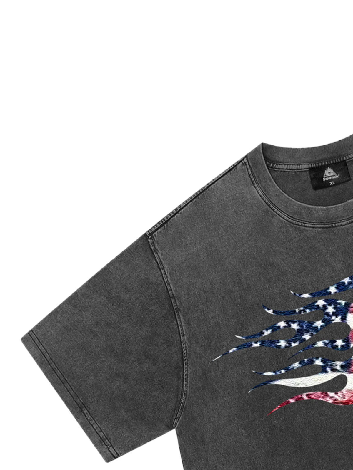 Original Patriotic Flame Graphic T-Shirt