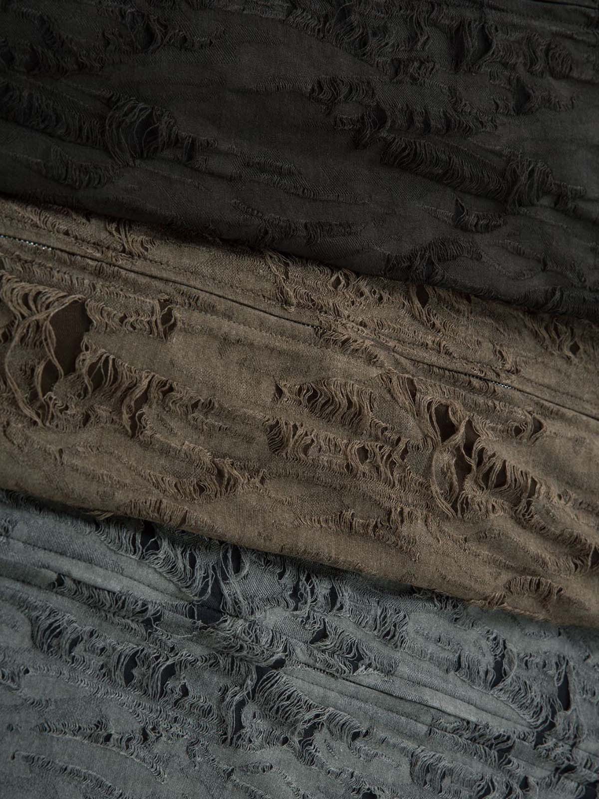 Distressed Ripped Short Sleeve Shirt