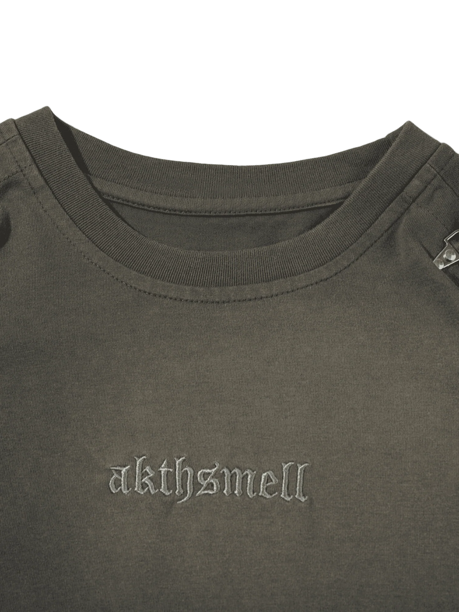 Thesupermade Washed Embroidered Street Rap T-Shirt - 2102