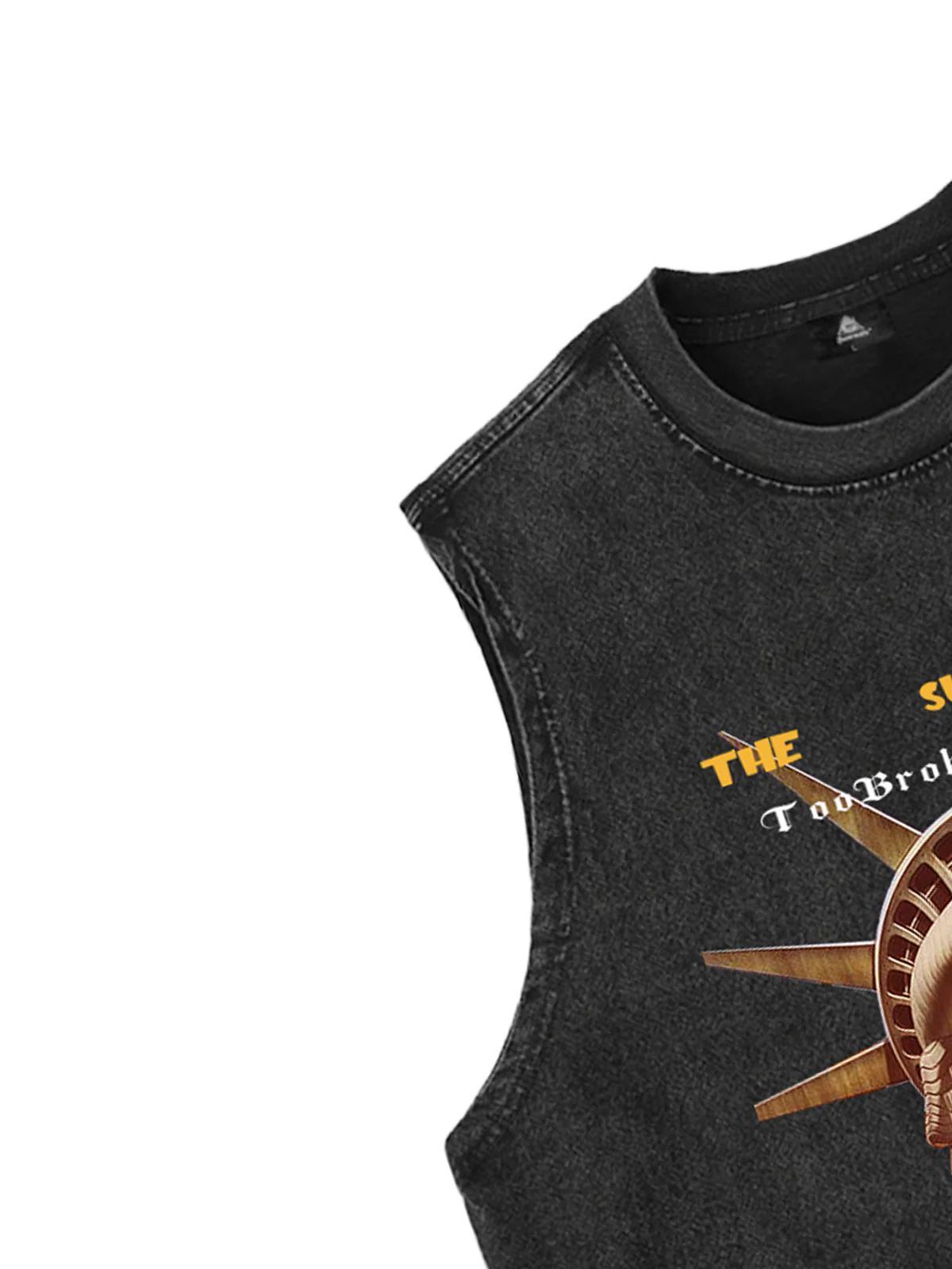 Original Fun Graffiti Print Vest Unique Graphic Tank Top