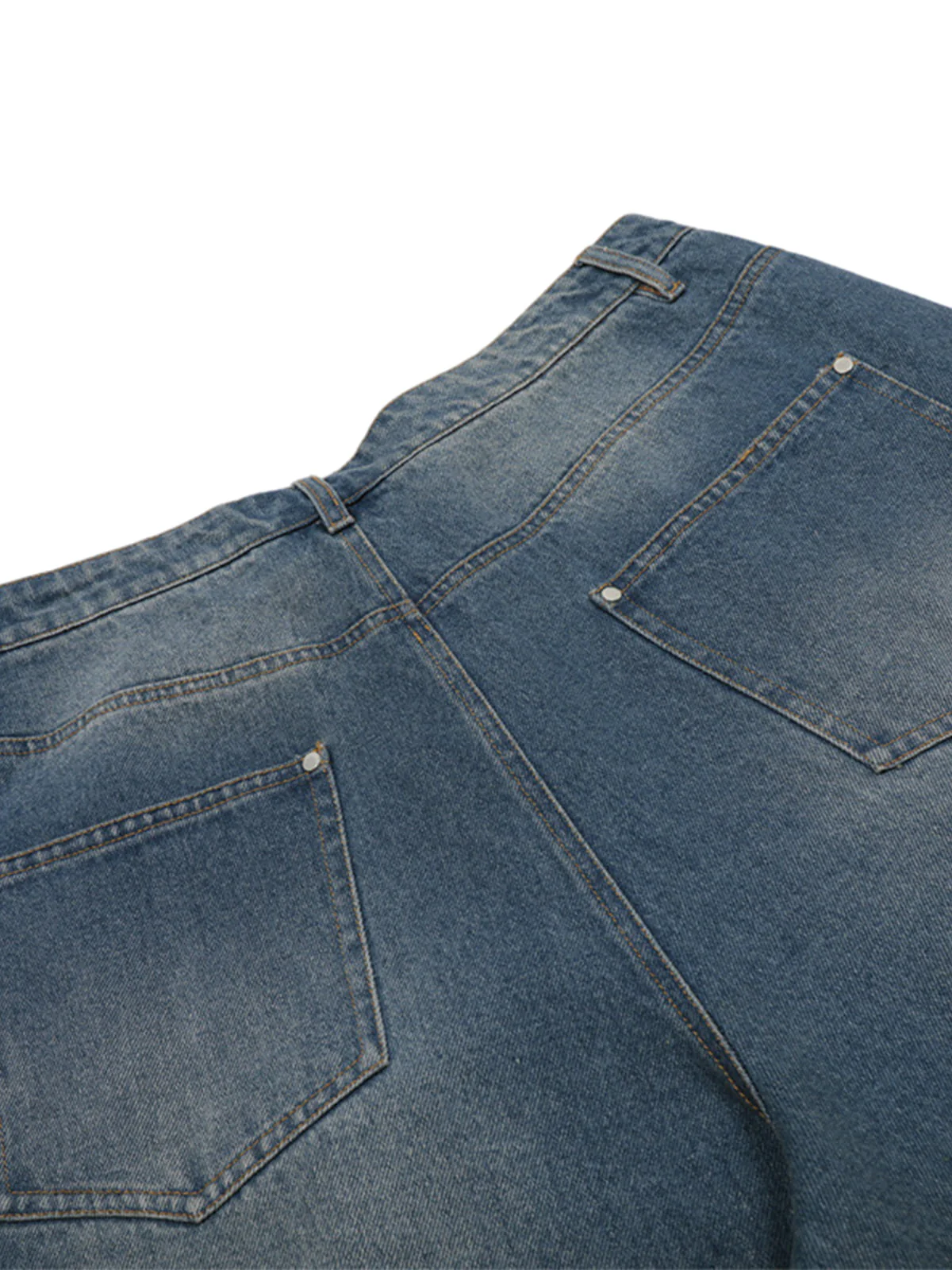 Washed White Denim Jorts