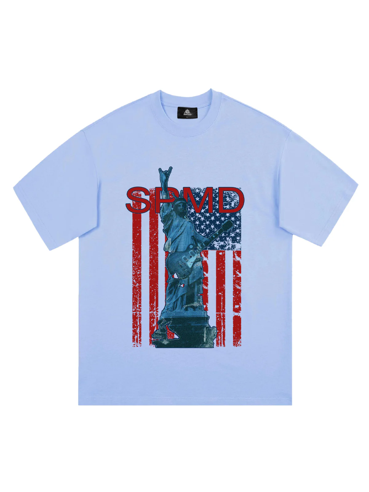 Original Rock Statue Of Liberty Print T-shirt