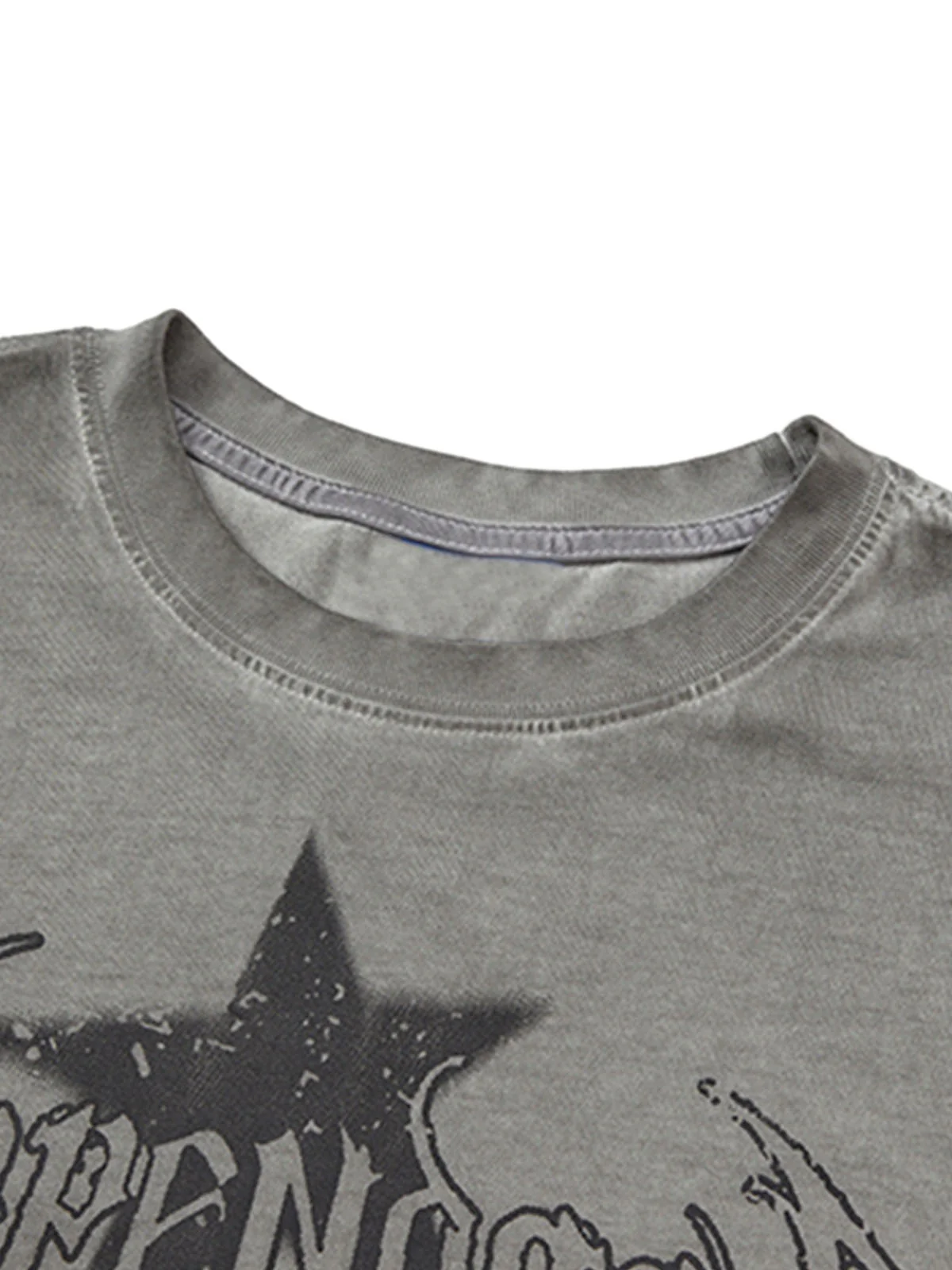 Washed Star Print Vest