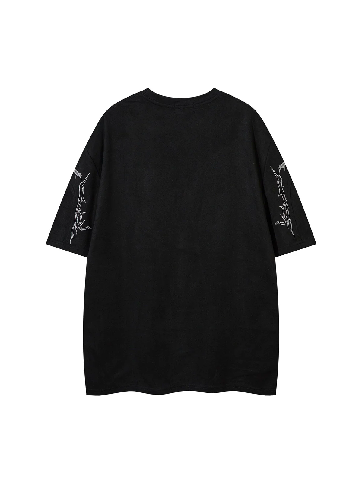 Thorn Embroidery Suede T-Shirt