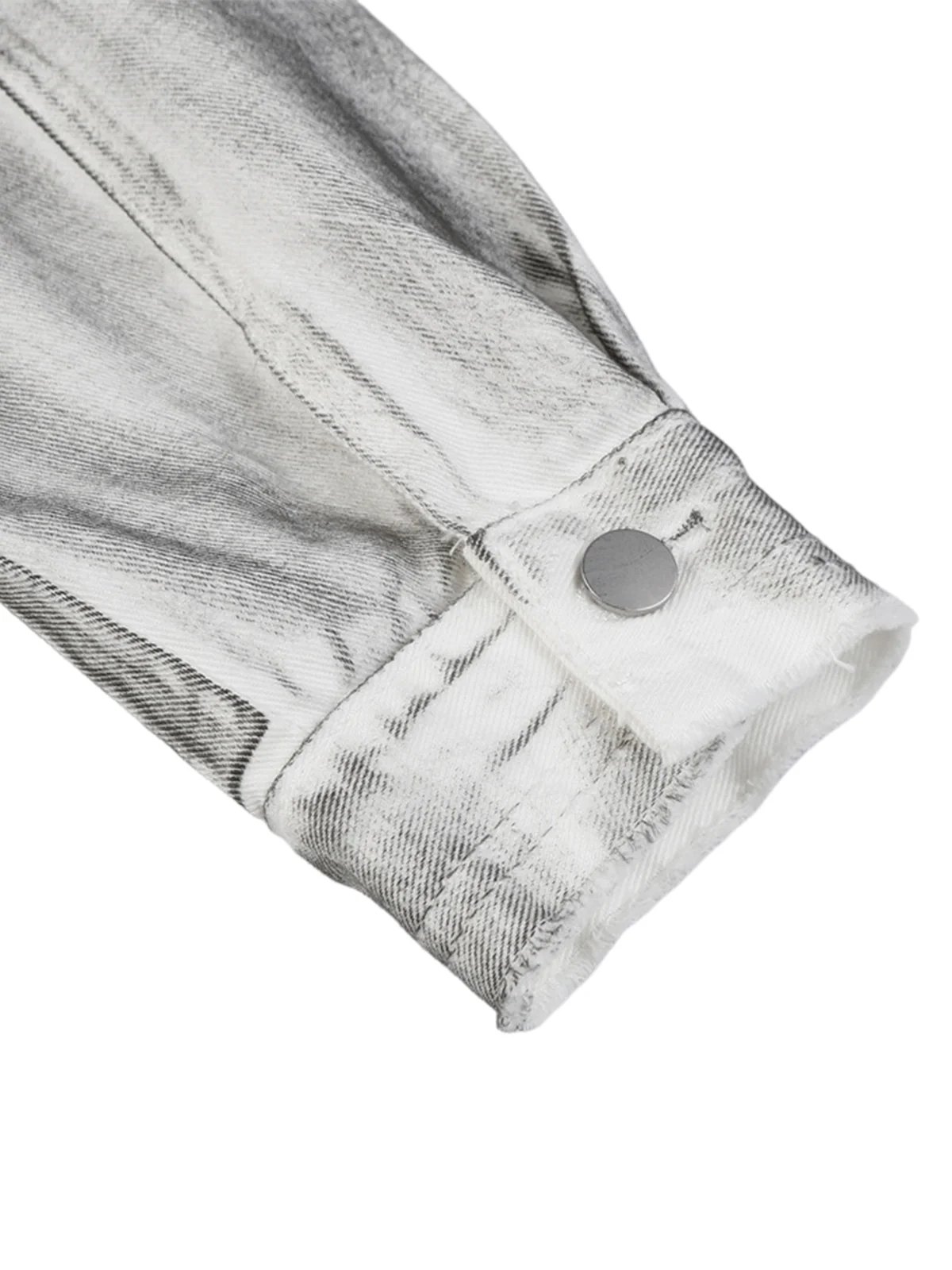 Distressed Denim Embroidery Jacket