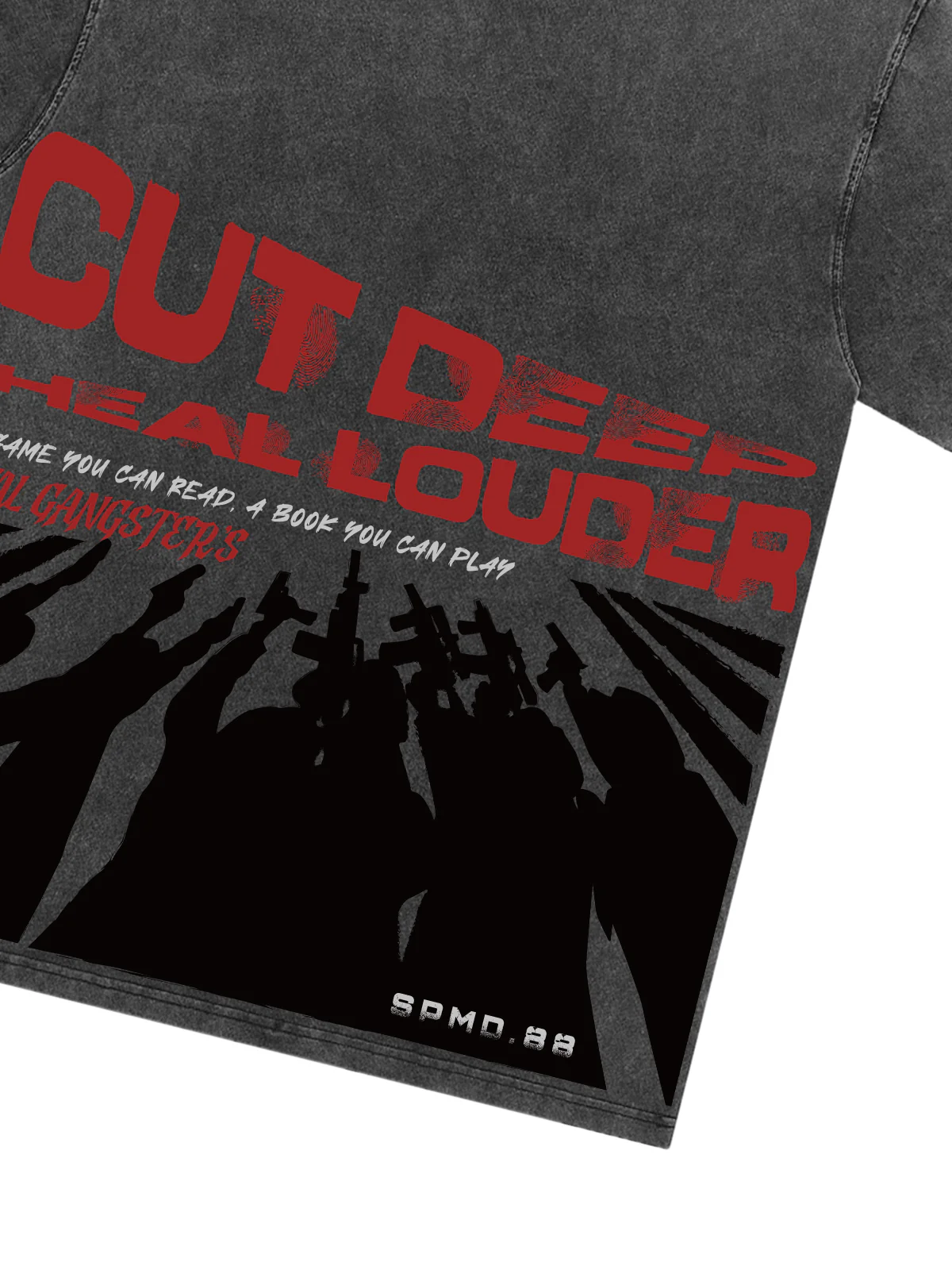 Original Cut Deep Graphic Print T-Shirt