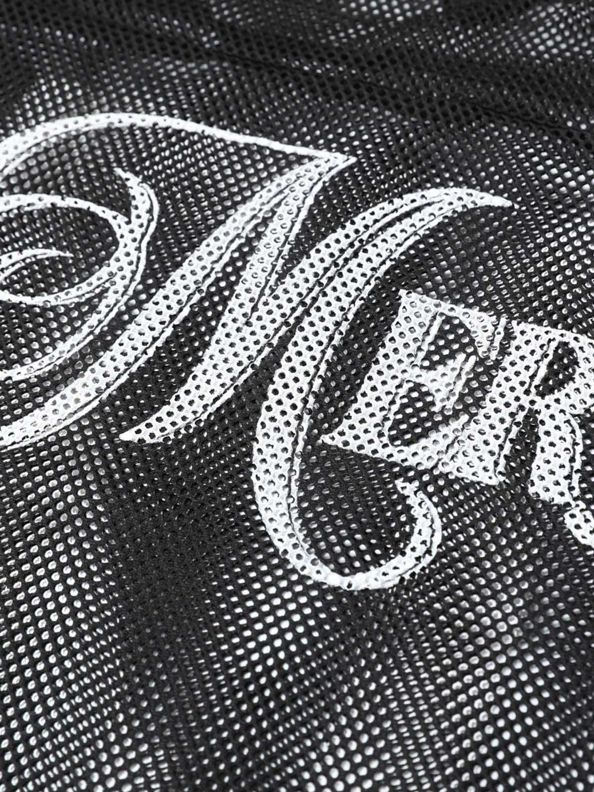 Jersey Mesh Blouse Hollow T-shirt