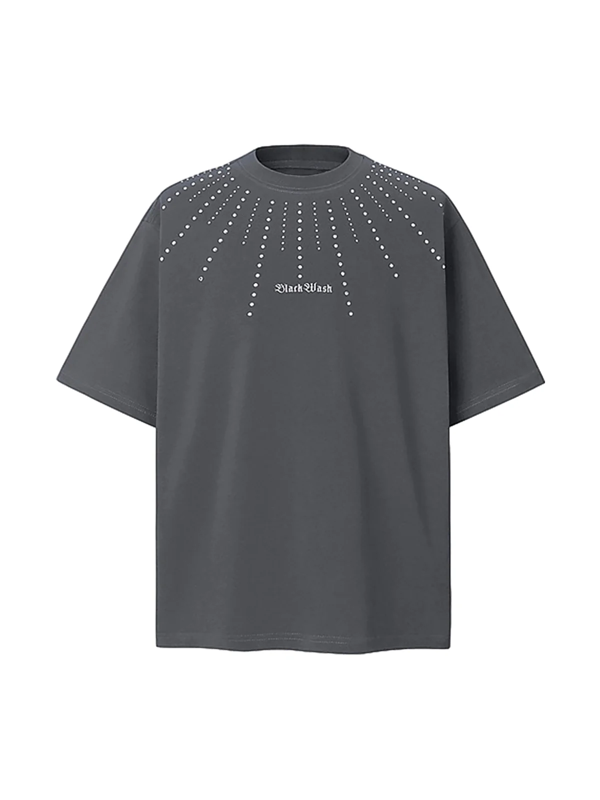 Heavy Rhinestone Short-Sleeve T-shirt