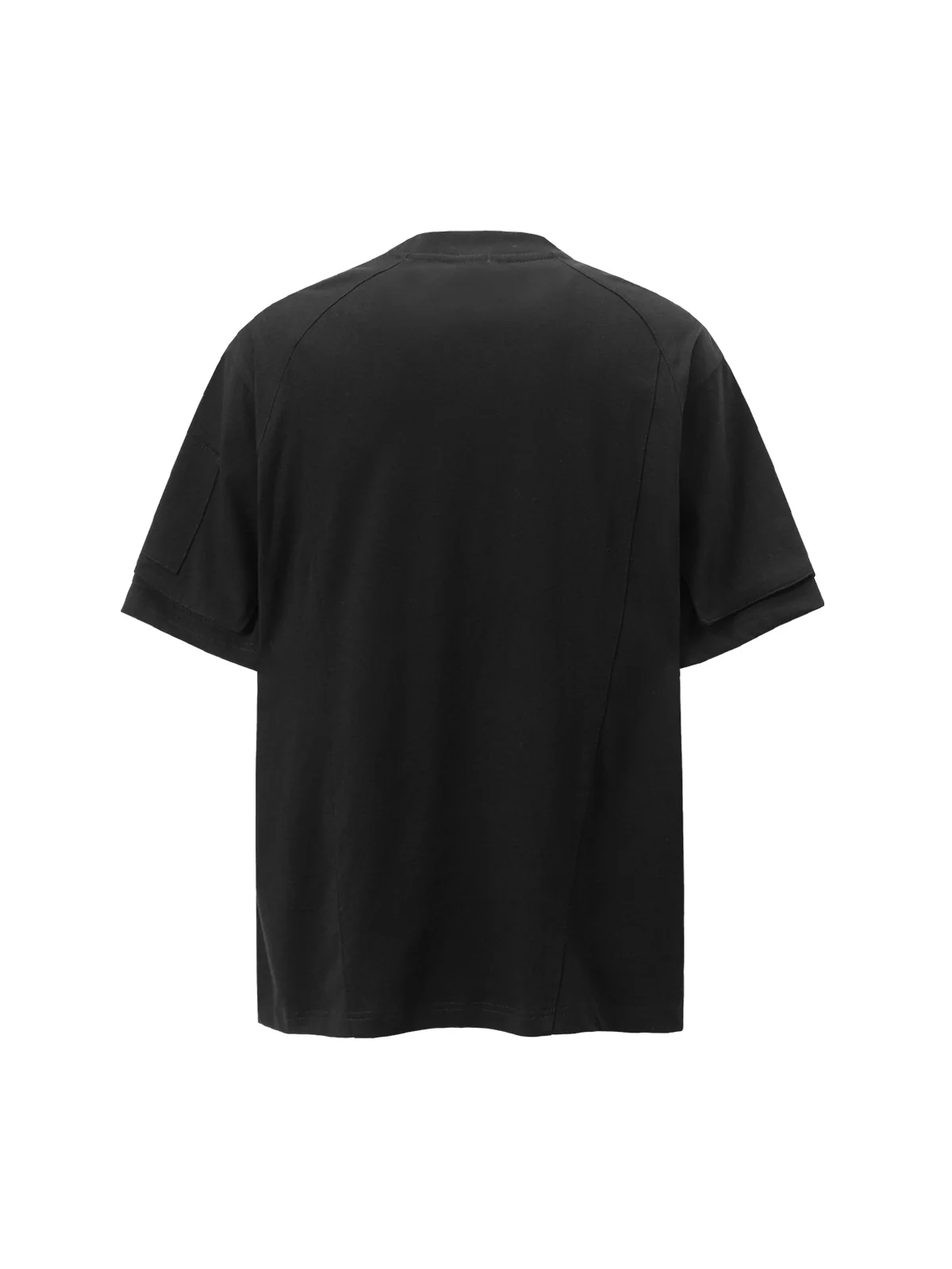 Retro Washed Deconstruction Functional Pocket T-shirt