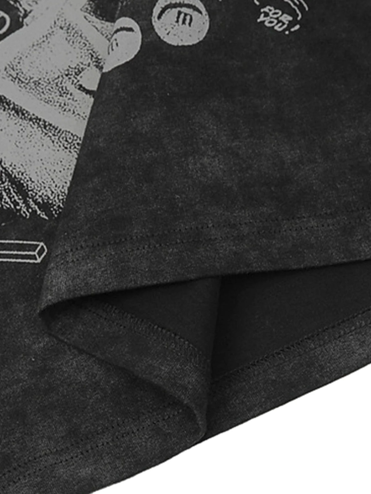 Vintage Cross Figure Print T-shirt