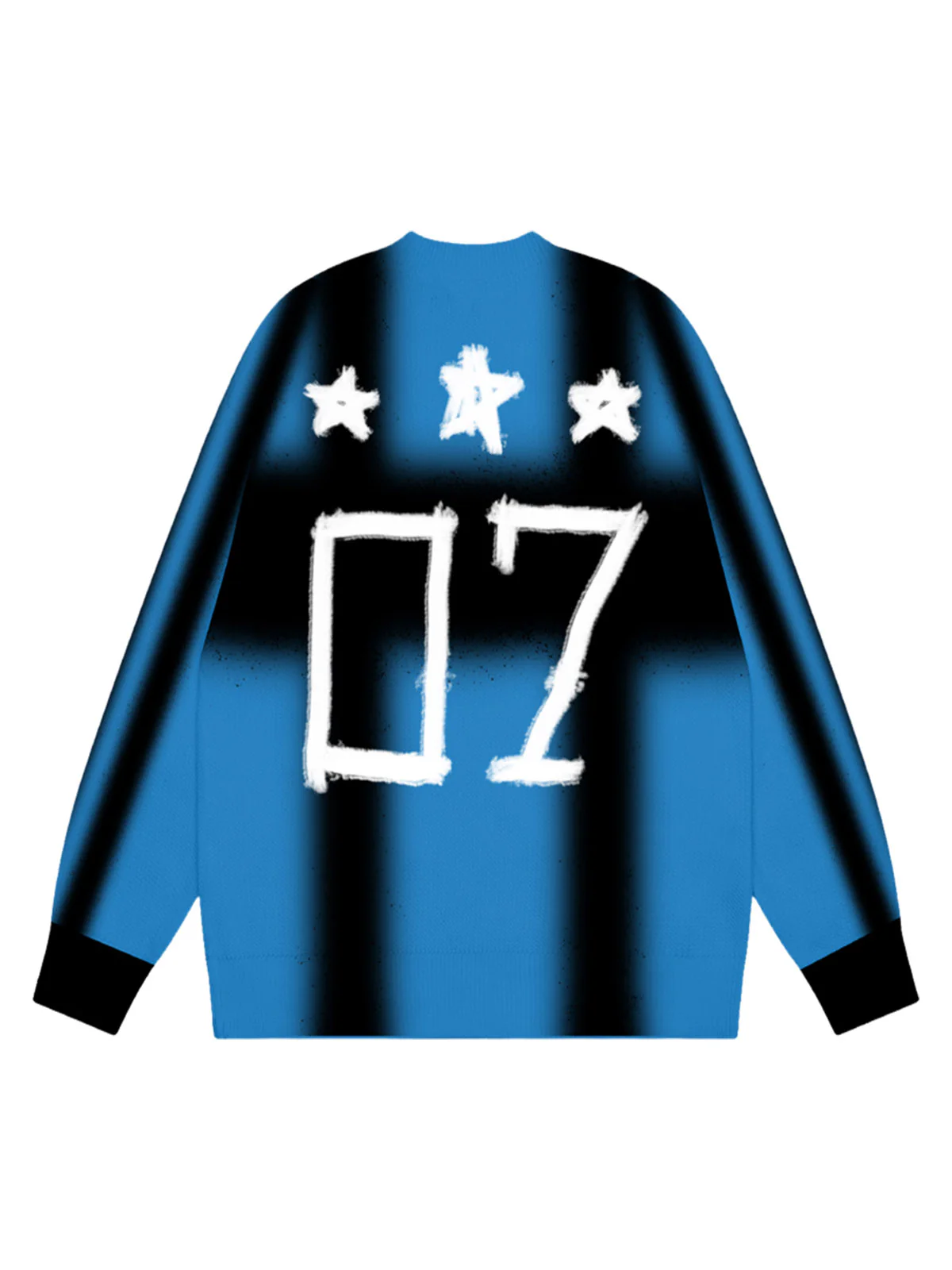 Thesupermade Color Contrast Print Long Sleeve Jersey T-shirt - 2307