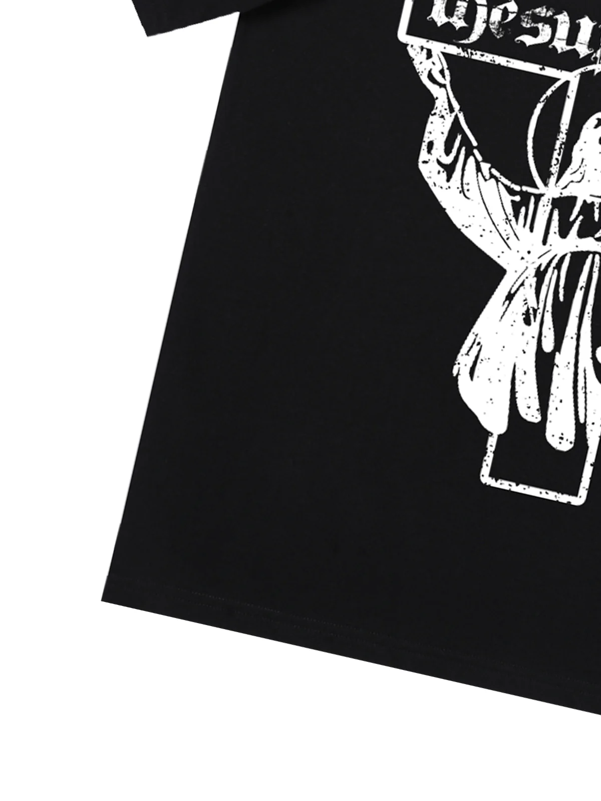 Original Distressed Cross Graphic T-Shirt