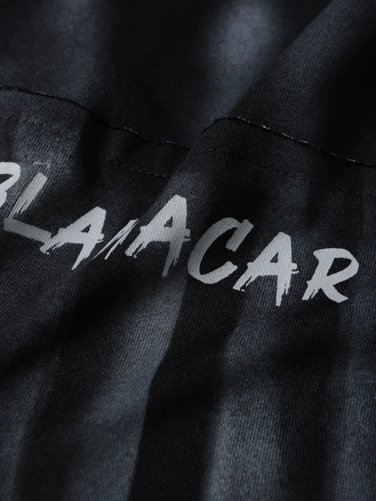 Oversized Tie-Dye Embroidered Letter T-Shirt