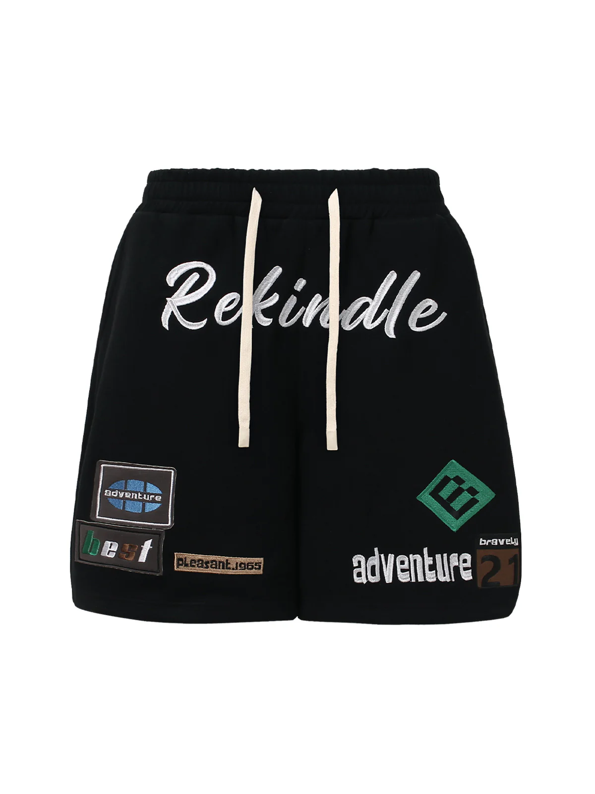 Street Graphic Drawstring Shorts