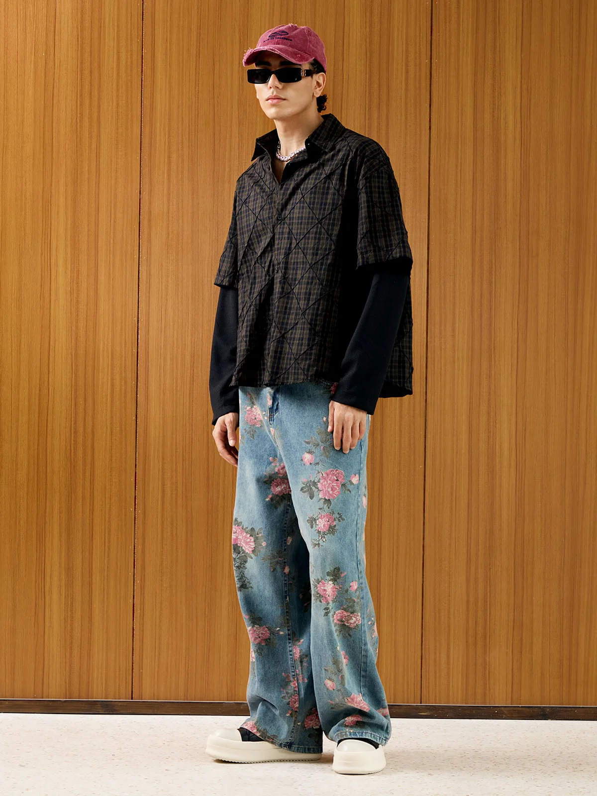 Thesupermade Ripped Denim Baseball Cap - 2028