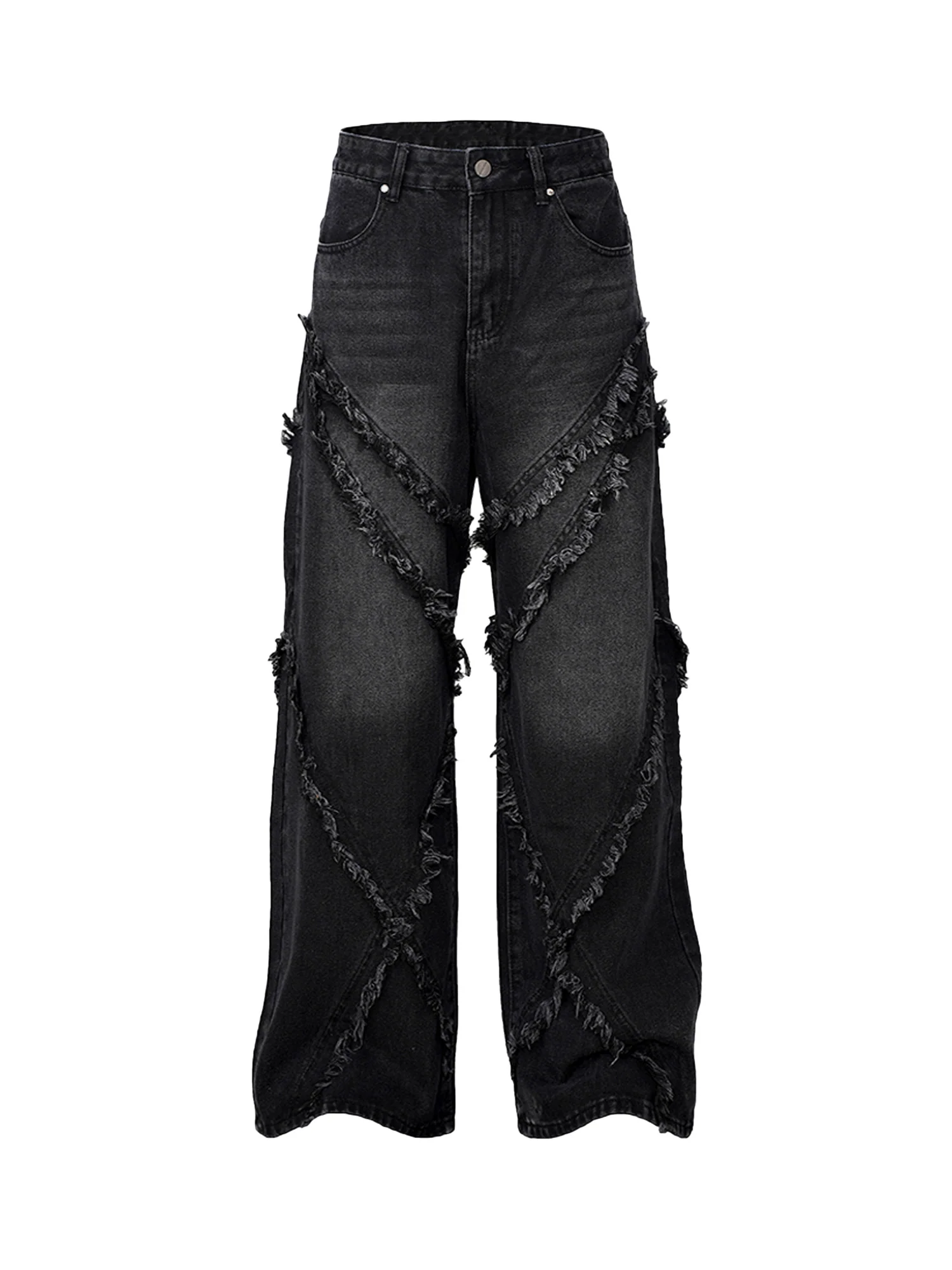 Thesupermade High Street Hip Hop Washed Distressed Jeans - 2069