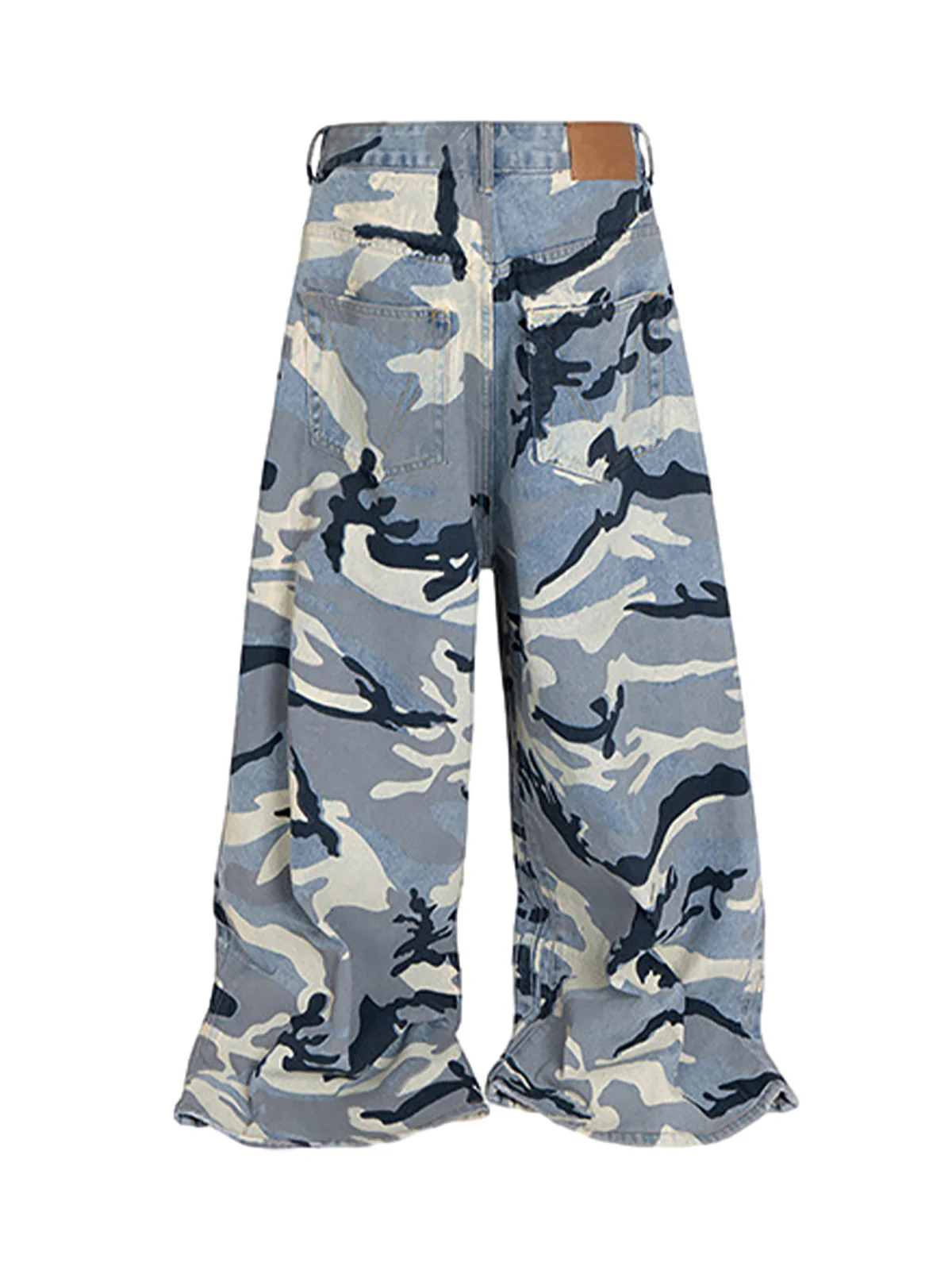 Street Retro Camouflage Baggy Jeans - 2395