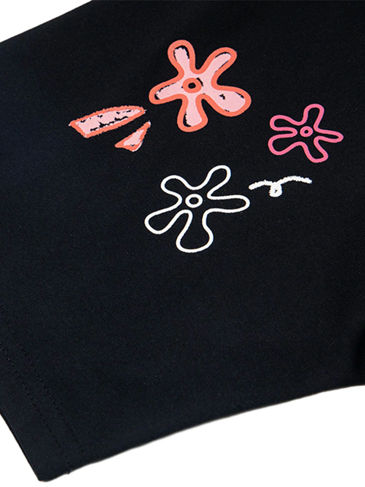 Floral Embroidered Crew Neck T-Shirt