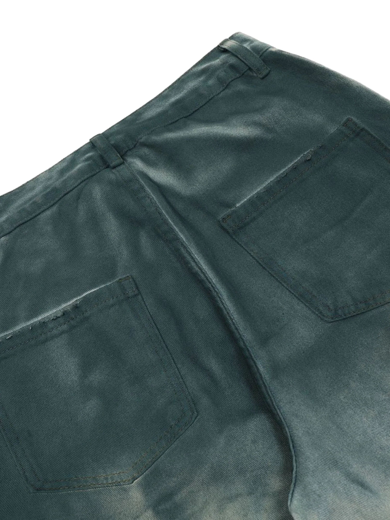 Thesupermade Gradient Dip Dye Wash Multi-Pocket Cargo Jeans - 2276