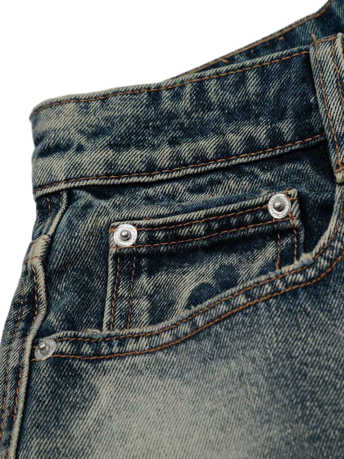 Retro Spray Monkey Washed Baggy Jorts