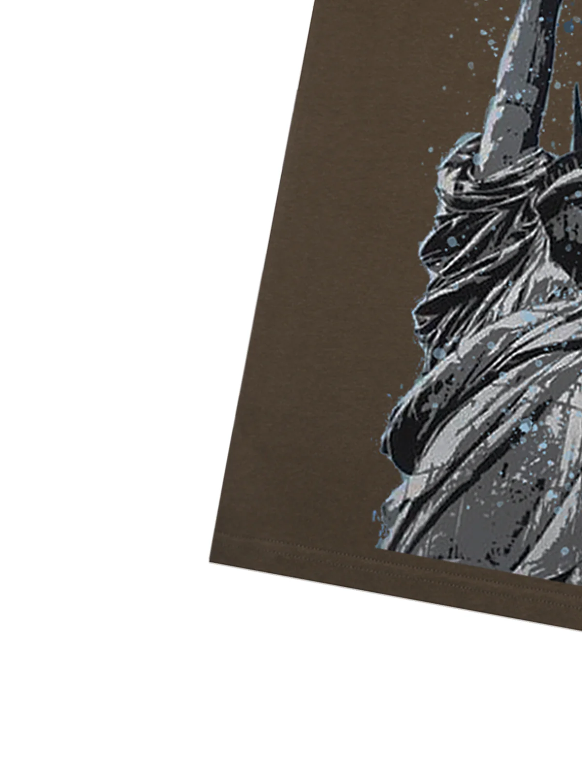 Orginal Funny Graffiti Statue Of Liberty Print T-shirt