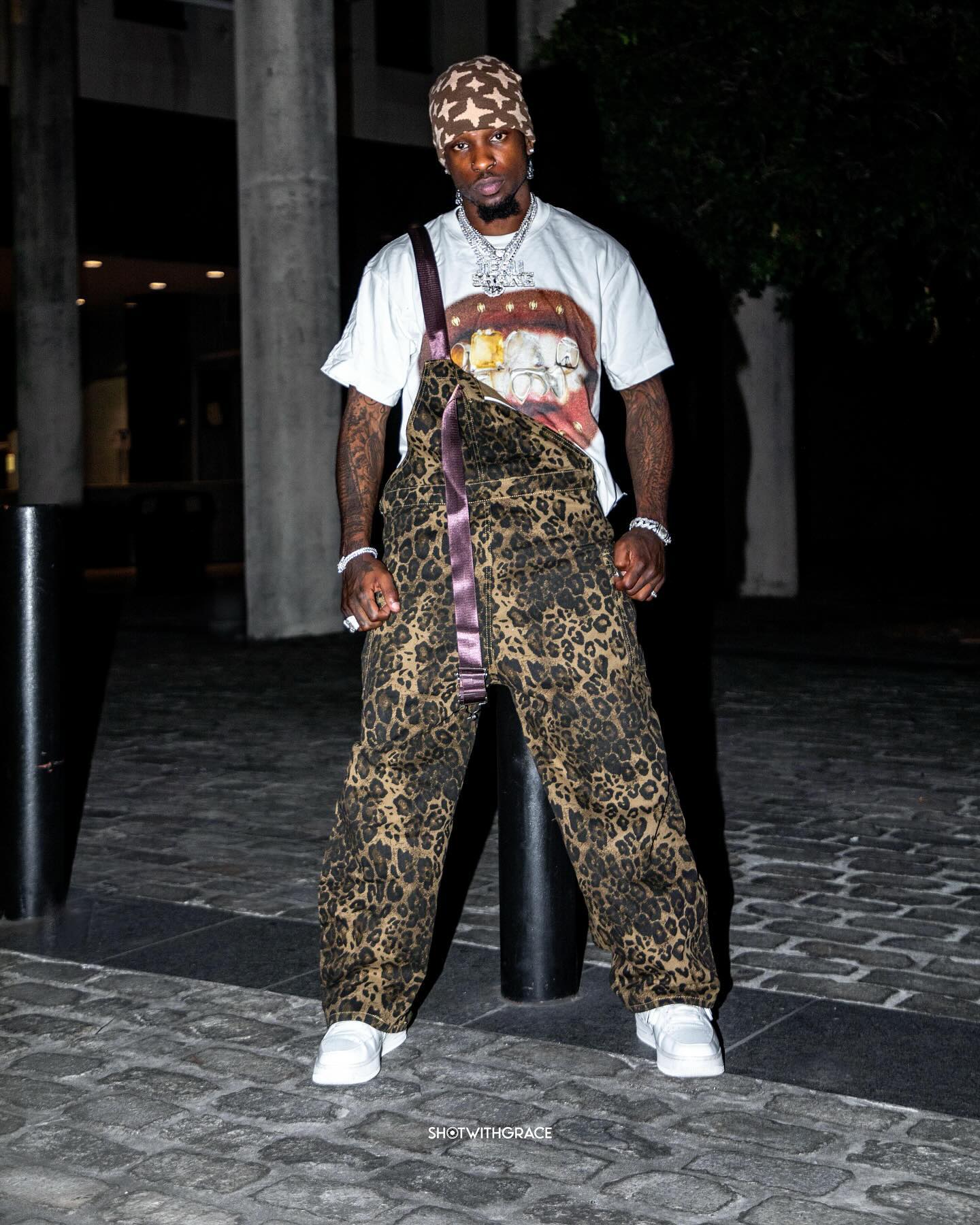 Thesupermade Leopard Print Street Style Workwear Overalls - 2020