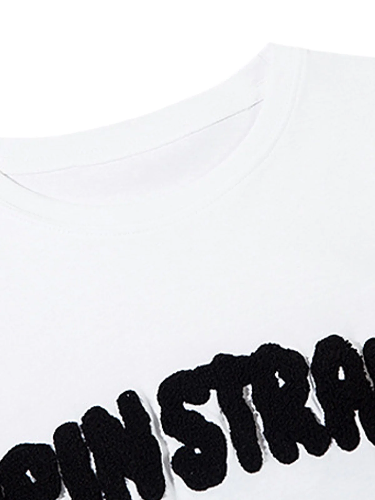 Towel Embroidered Letter Side Button Vest