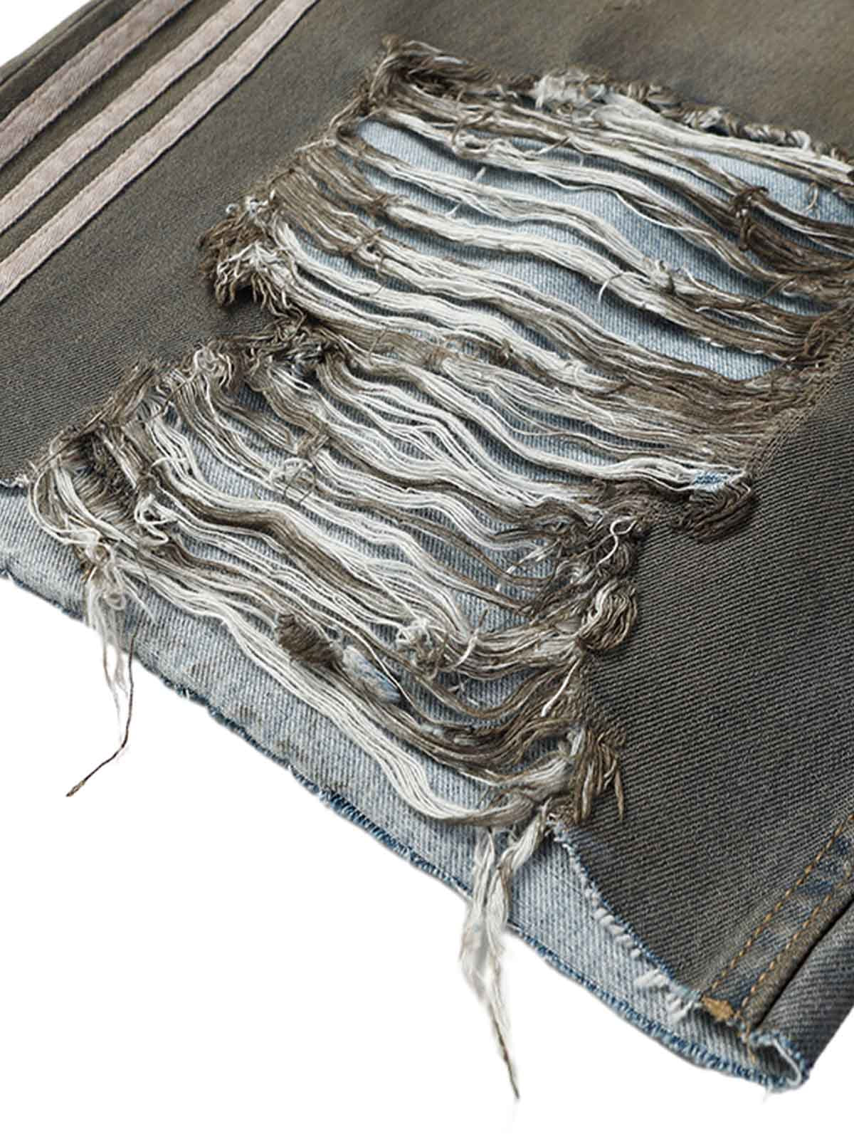 Ripped Dirty Dyed Stripped Jorts