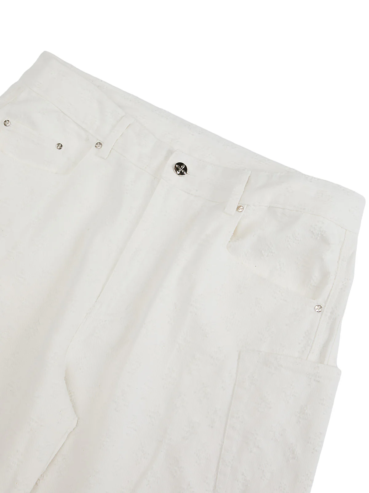 Textured Structured Barrel Jeans