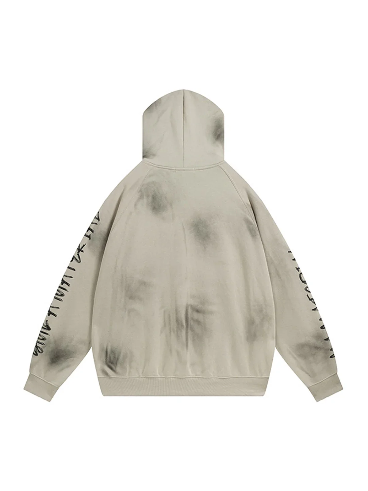 Wasteland Washed Patched Embroidered Hoodie Set