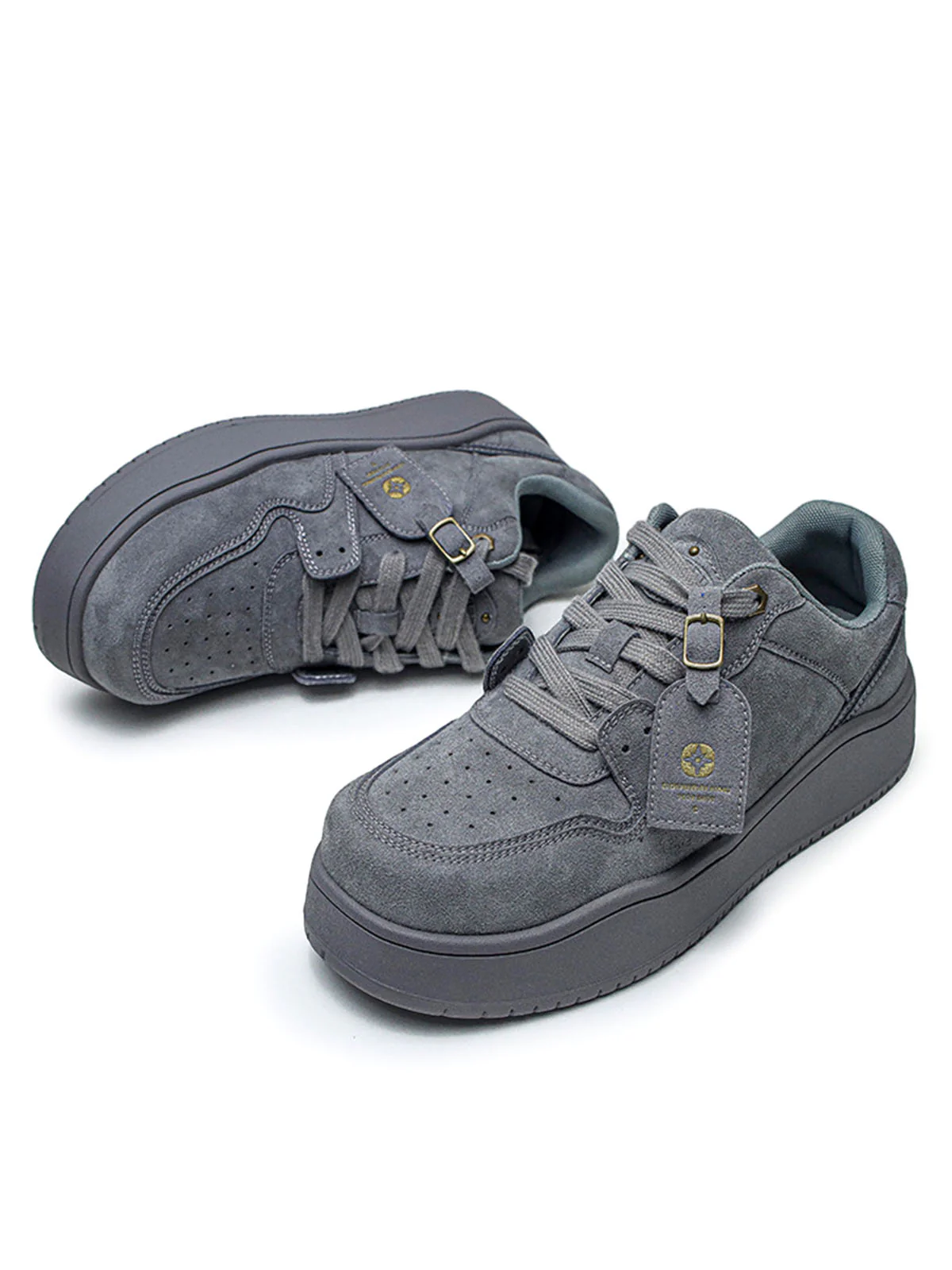 Suede Low-Top Skate Shoes - 2383