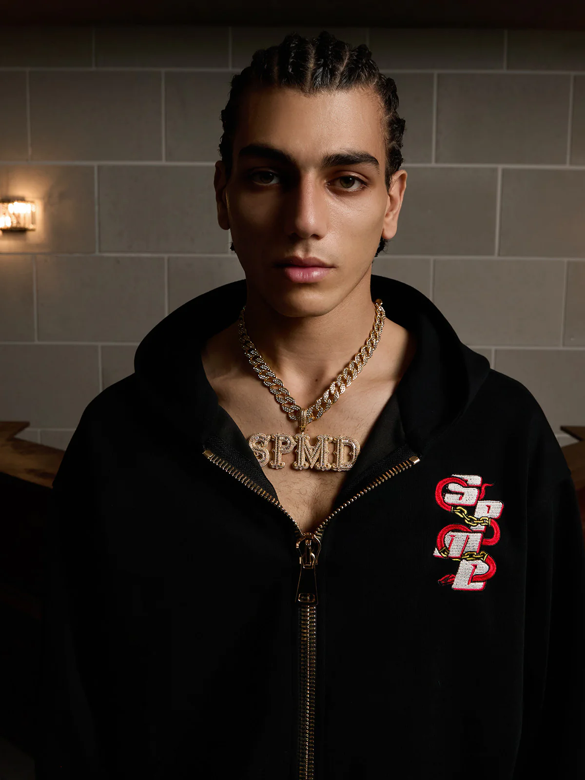 Original Embroidered Zip Up Hoodie