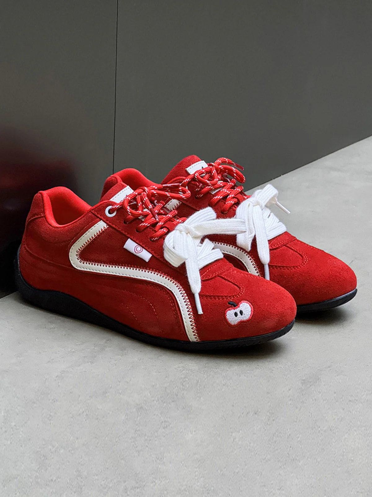 Suede Lace-Up Sneakers