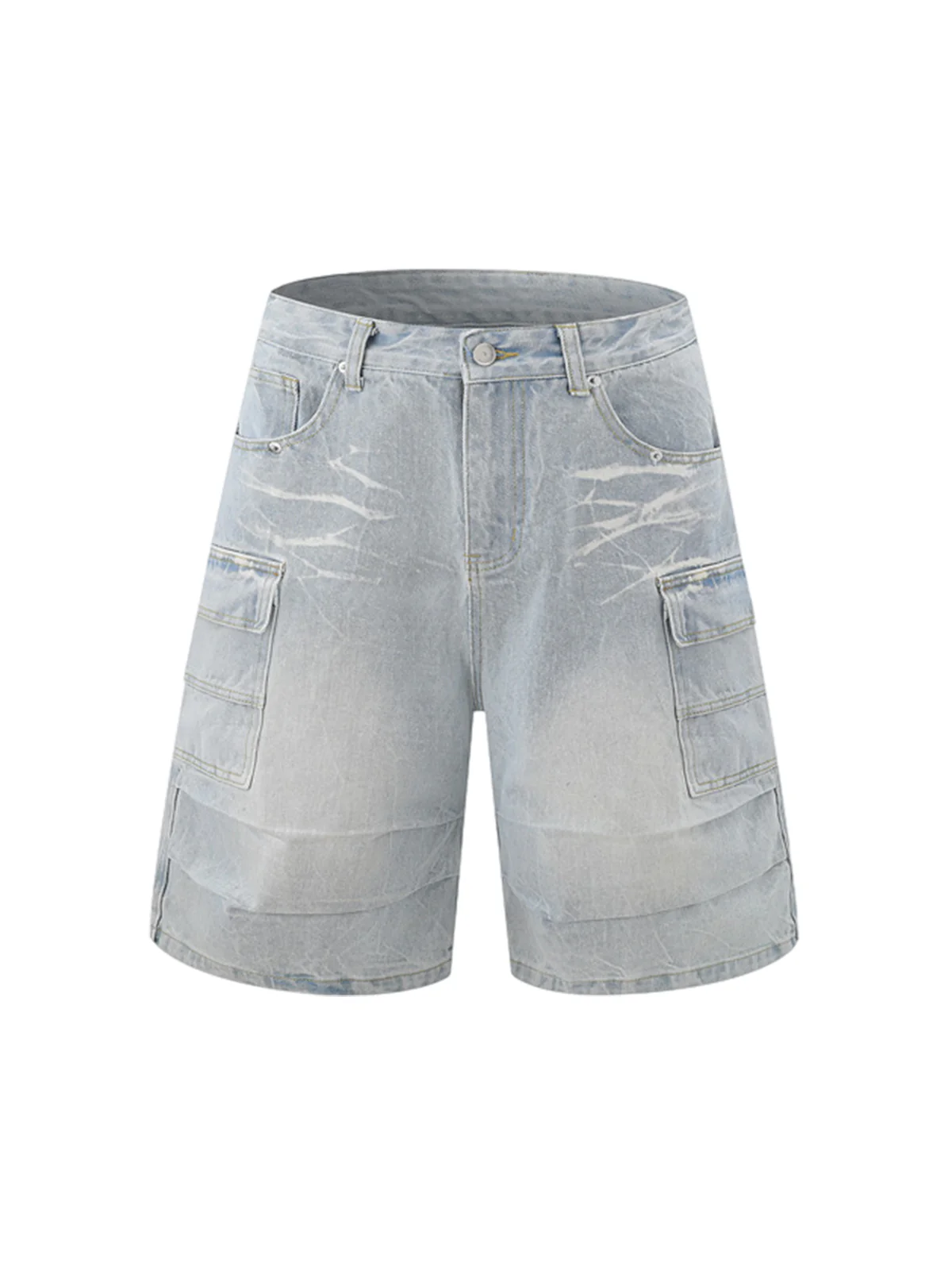 Short Sleeve Shirt & Shorts Denim Set