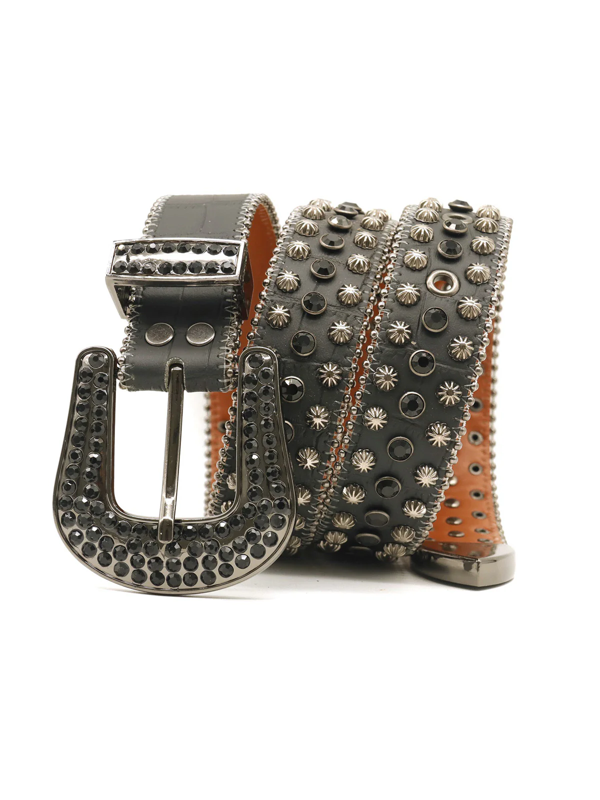 Street Rhinestone Studded Belt