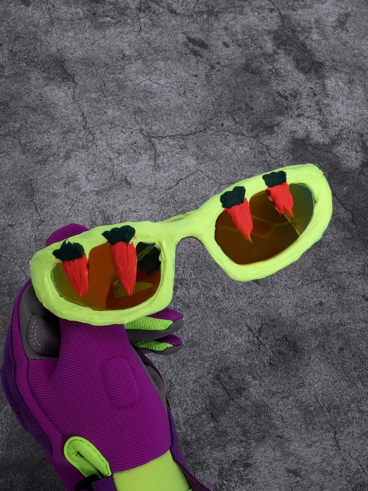 Fun Carrot-Embellished Sunglasses