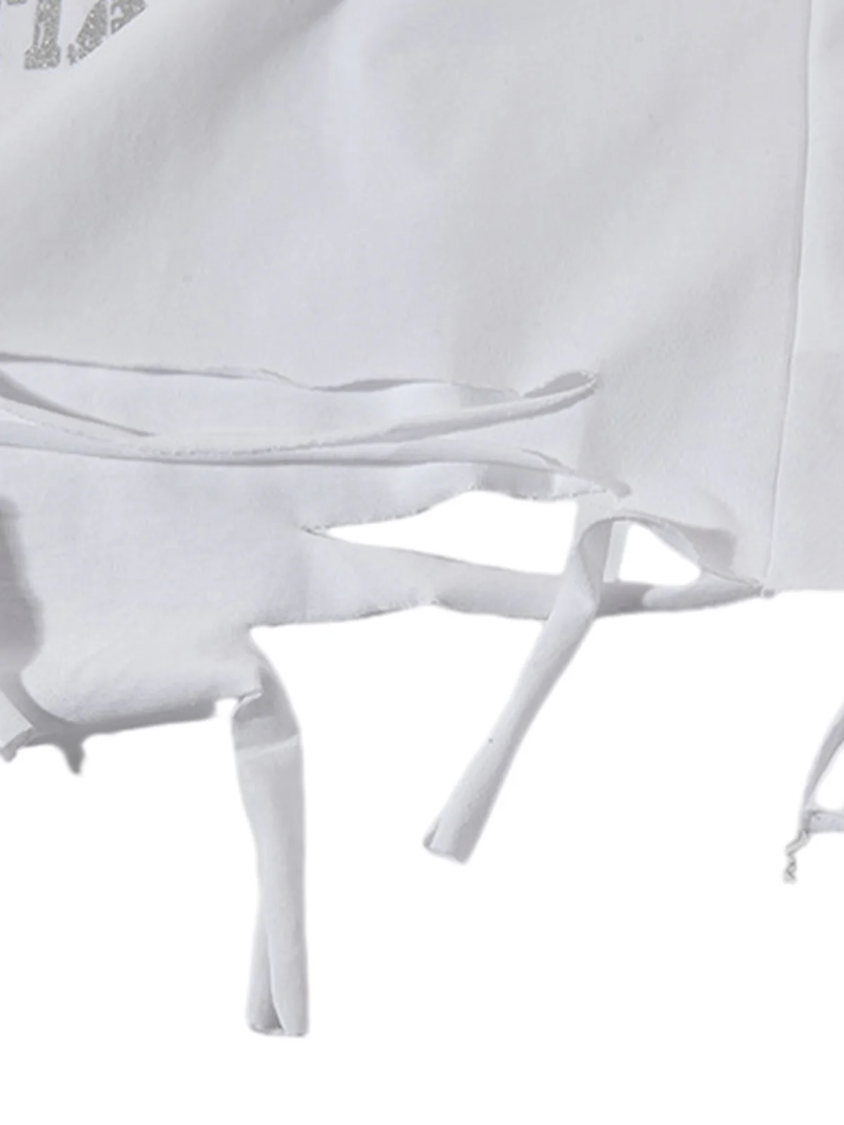 Retro Tattered Print Vest