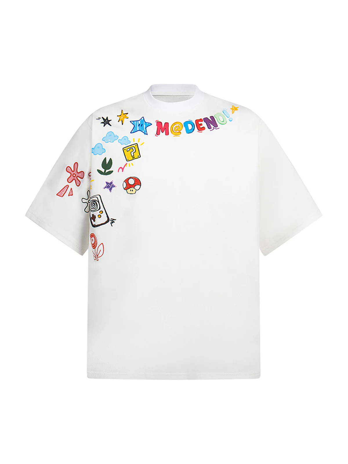 Floral Embroidered Crew Neck T-Shirt
