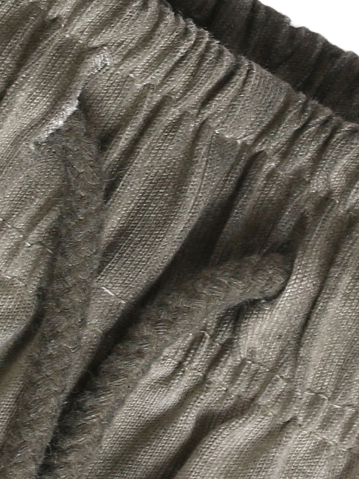 Distressed Washed Drawstring Shorts