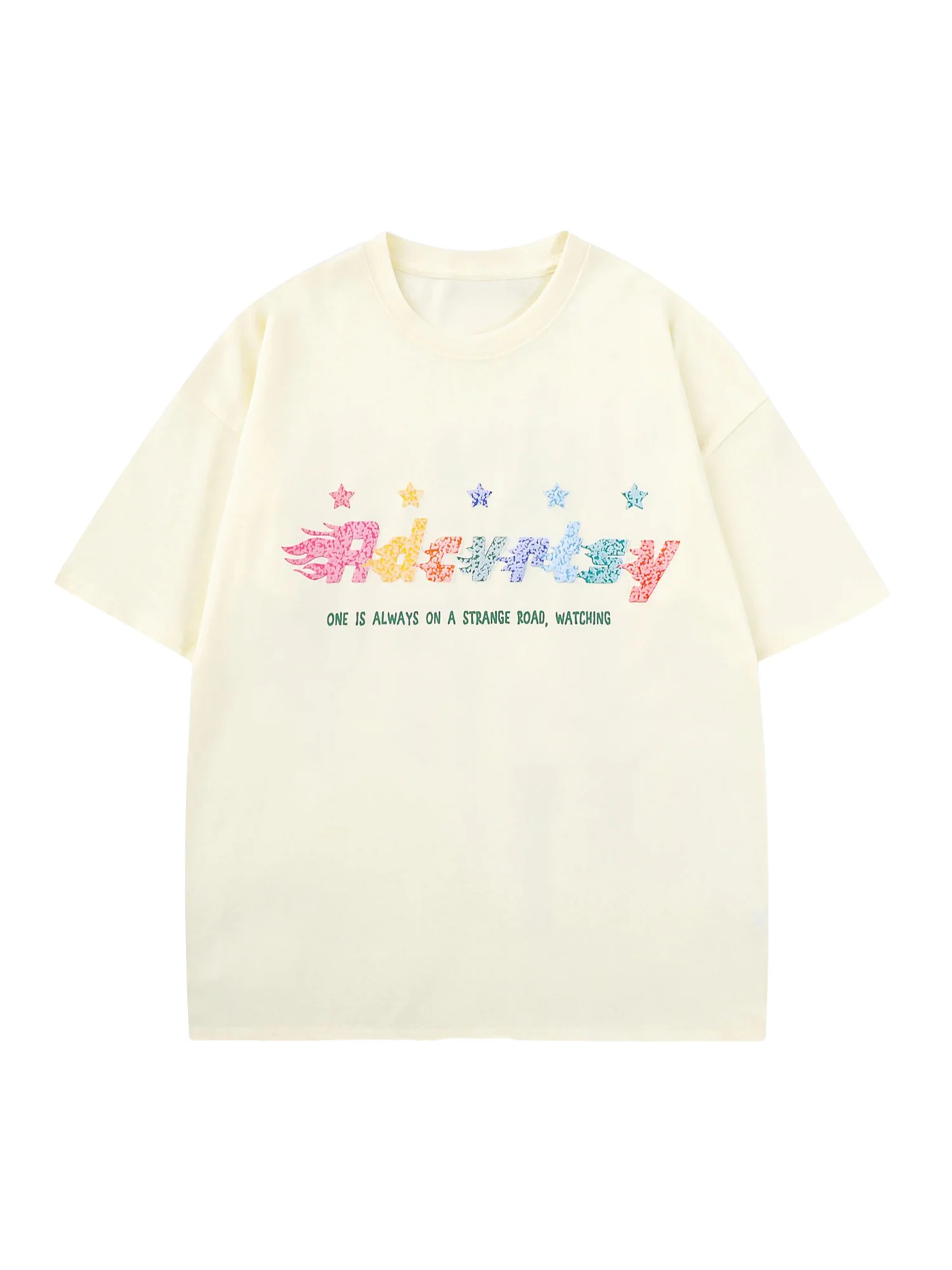 Thesupermade Colorful Full Of Stars Printed T-shirt