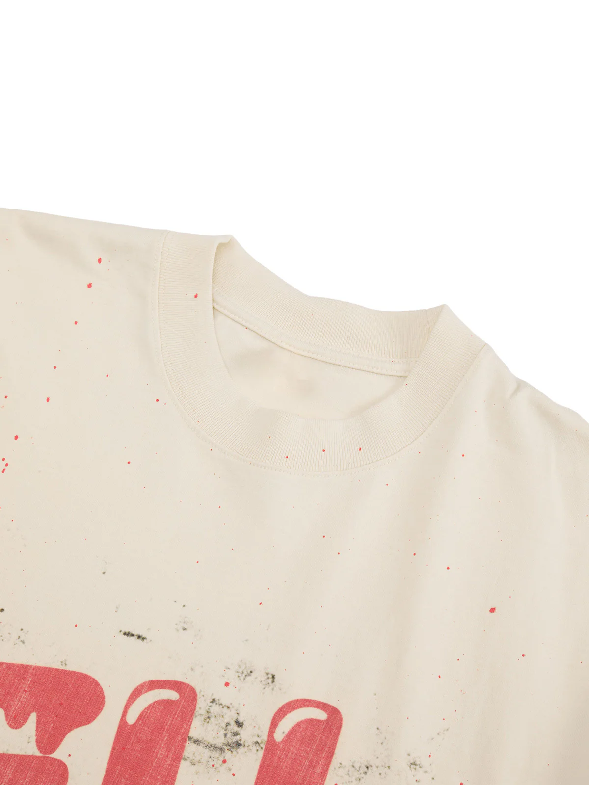 Retro Washed Dissolved Heart T-shirt