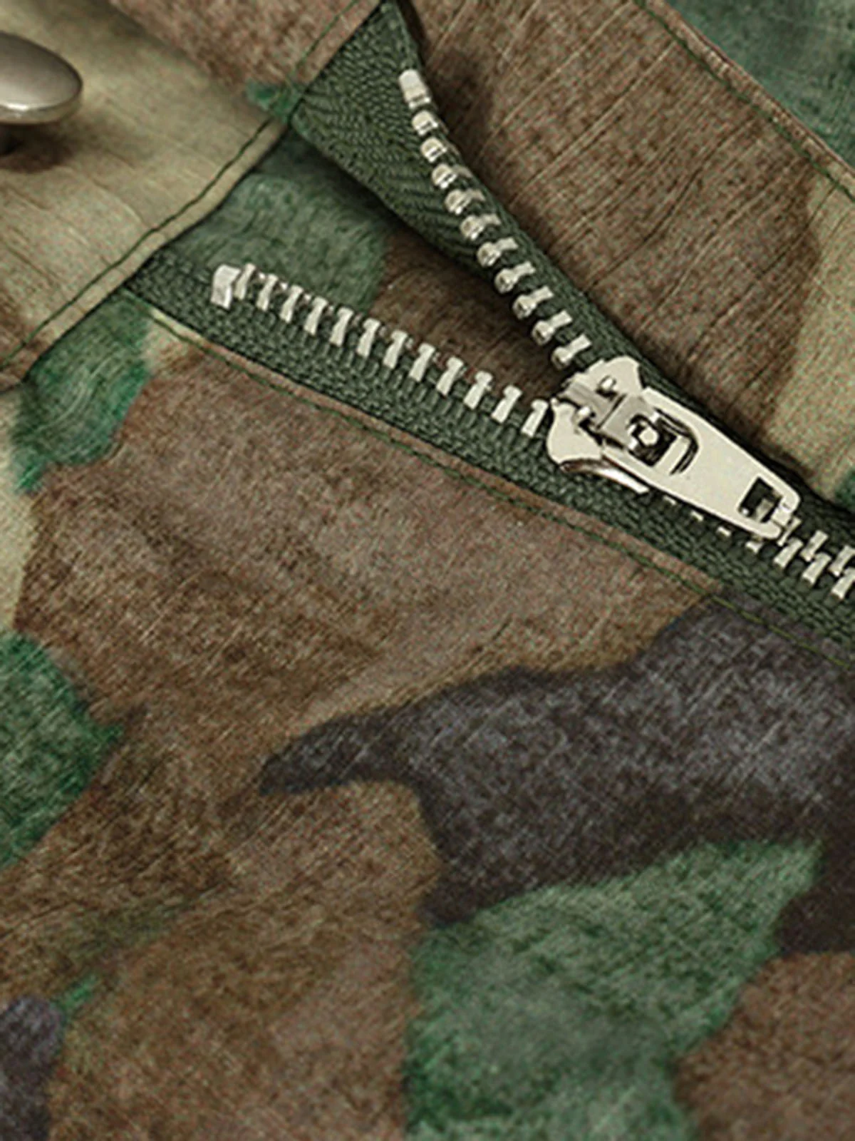 Camouflage Adjustable Belt Cargo Pants